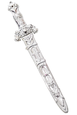 PUGNALE STILETTO ARGENTO